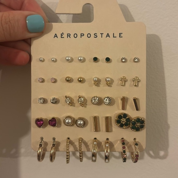 NWT Aeropostale Earring 20 Pairs - Picture 1 of 2